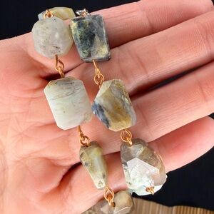 Peruvian Opal necklace with copper handmade
